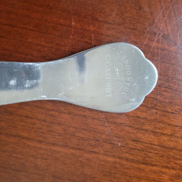 Vintage Spoonful Comfort Silver-Plated Soup Ladle 7" Ornate Handle Design - Picture 4 of 5